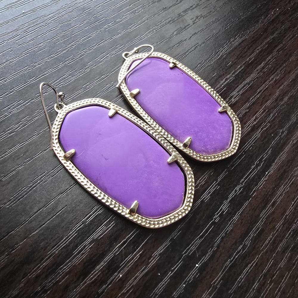 Kendra Scott Purple Danielle Earrings